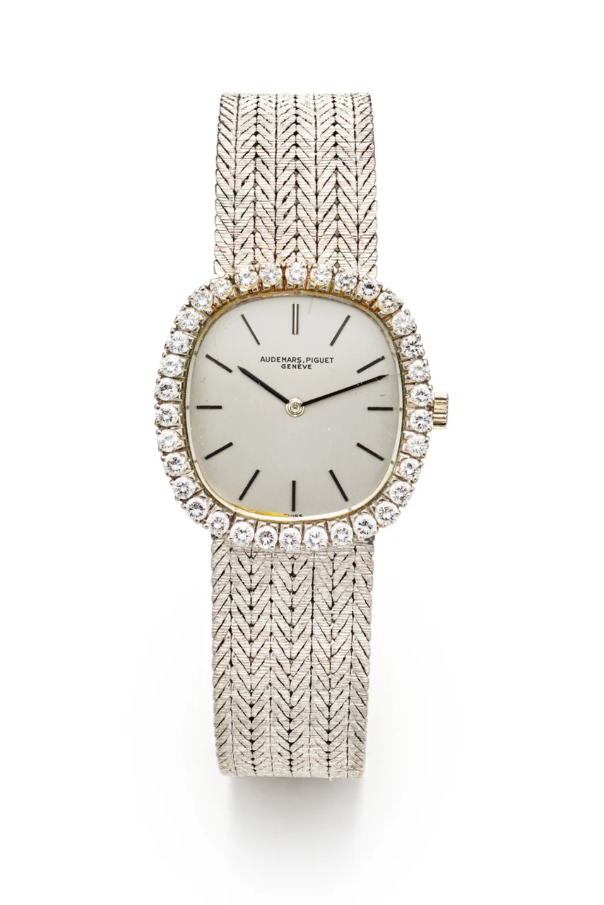 Audemars Piguet AUDEMARS PIGUET REF. 8510, DIAMOND-SET BEZEL; 18K WHITE GOLD AND DIAMONDS kol saati