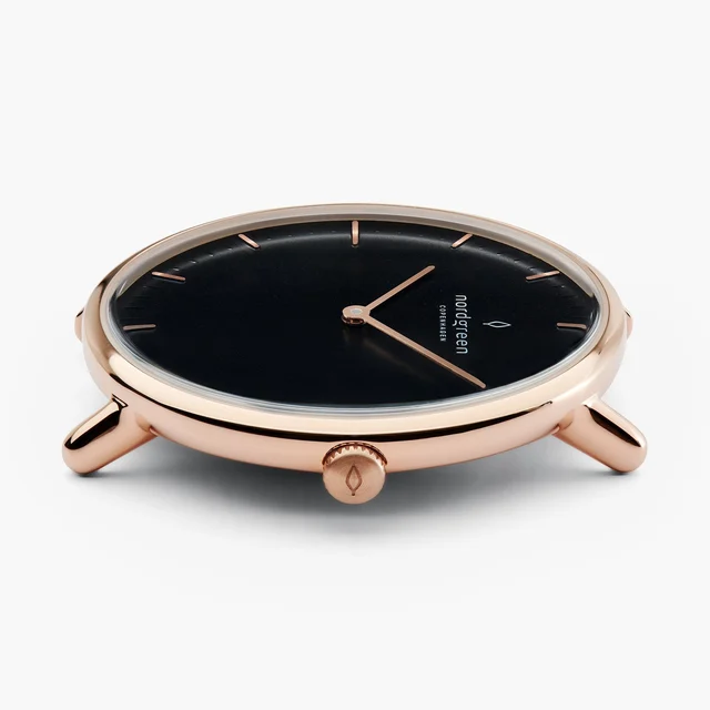 Nordgreen Native 36mm - Rose Gold - Black Dial WATCHNR36RGB kol saati
