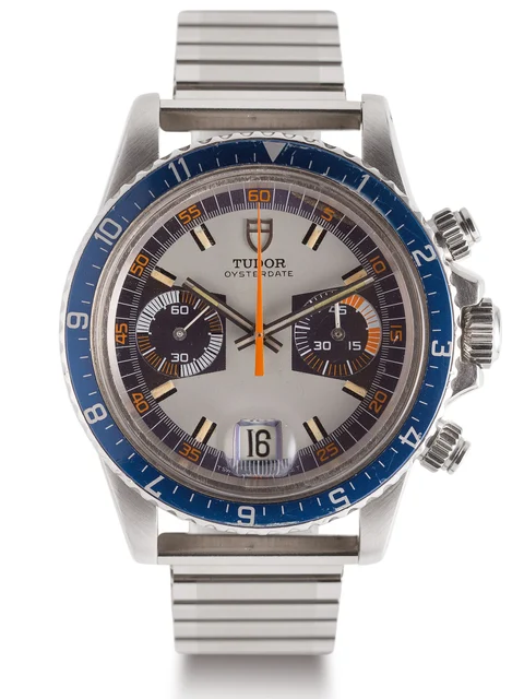 Tudor TUDOR, REF. 7169, BLUE MONTE-CARLO A fine, manual wind, stainless steel chronograph 