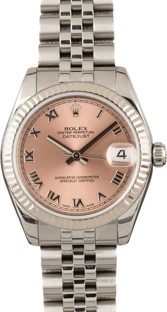 Rolex Datejust 178274 Pink Roman Dial 178274PRJ kol saati