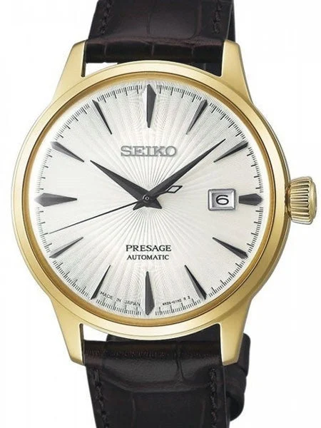 Seiko Presage "Cocktail Time" Automatic Dress Watch with 40.5mm Case #SARY076 kol saati