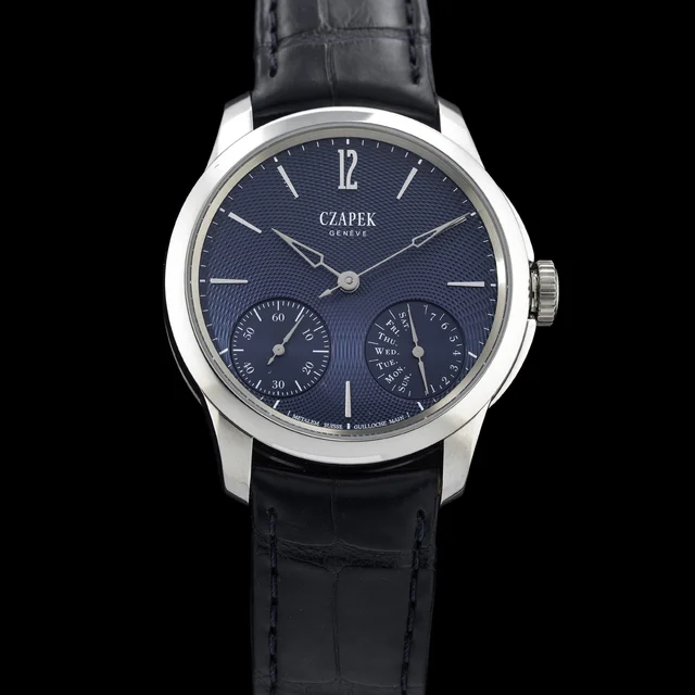 CZAPEK Quai Des Bergues Sapphire Blue S 38.5mm NAP210009N24873 kol saati