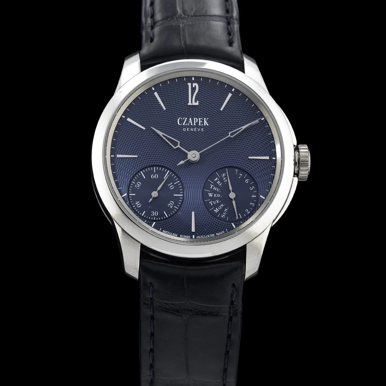 CZAPEK Quai Des Bergues Sapphire Blue S 38.5mm NAP210009N24873 38.5 mm kol saati