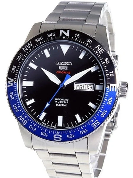 Seiko Sports 24-Jewel, Automatic with Rotating Compass Bezel #SRP659J1 44 mm kol saati