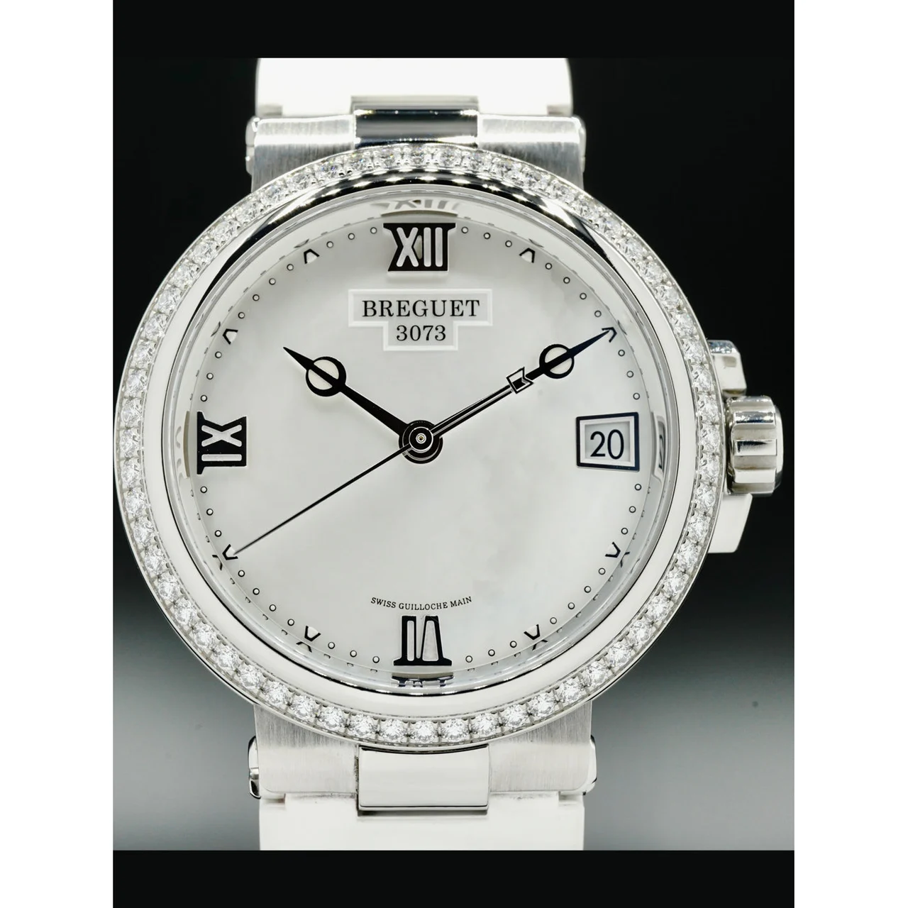 Breguet Marine White Mother of Pearl Dial 9518ST/5W/584/D000 210000032930 33.8 mm kol saati