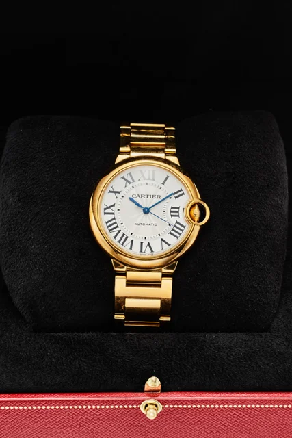 Cartier CARTIER REF W69003Z2 BALLON BLEU 18K YELLOW GOLD BRACELET WRISTWATCH (NEW OLD STOC