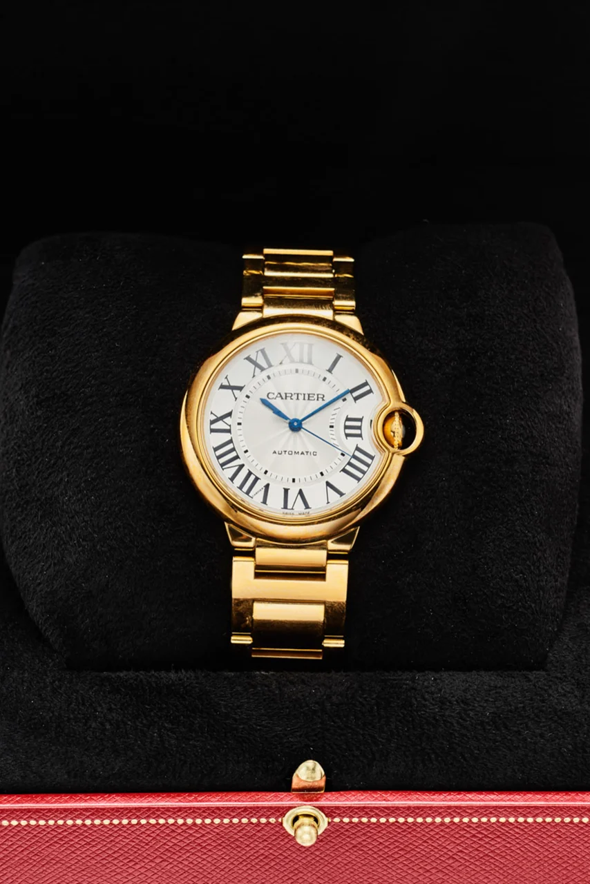 Cartier CARTIER REF W69003Z2 BALLON BLEU 18K YELLOW GOLD BRACELET WRISTWATCH (NEW OLD STOCK) kol saati