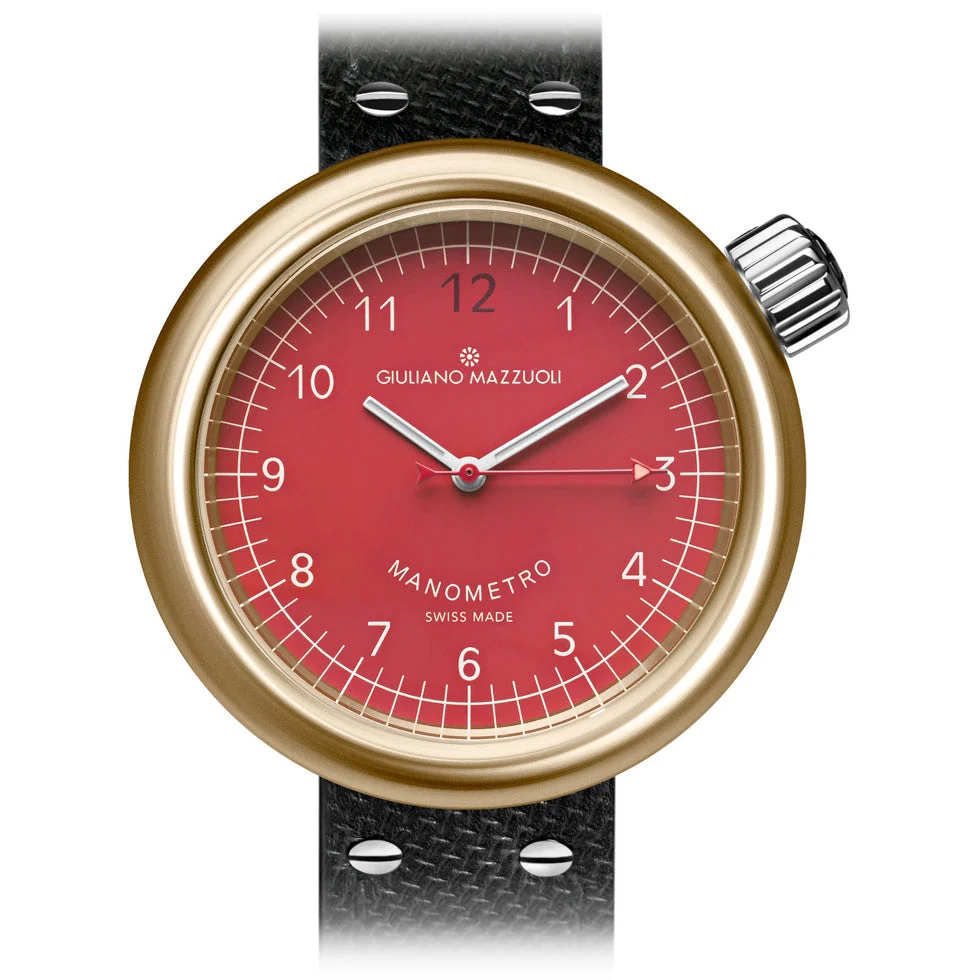 Giuliano Mazzuoli Manometro Red Bronze MNBZ06 kol saati