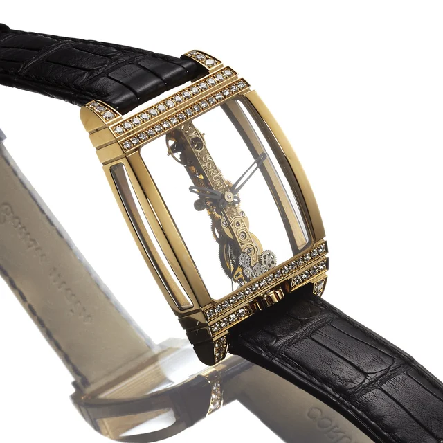 Corum CORUM REF. 113.553 GOLDEN BRIDGE YELLOW GOLD & kol saati