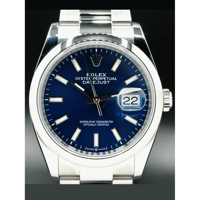 Rolex Datejust 36mm Blue Dial Oyster Bracelet 210000076346 kol saati