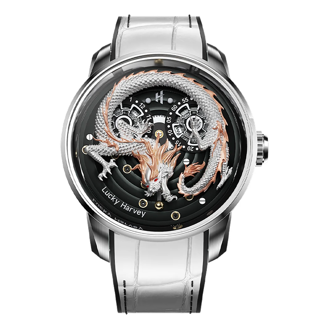 Lucky Harvey Lh.drwhite 43 mm kol saati