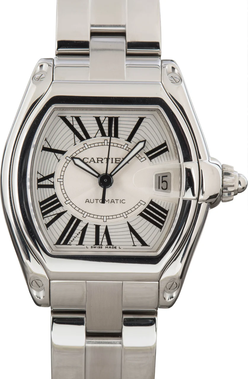 Cartier Roadster Ref W62025V3 Stainless Steel 38 mm kol saati