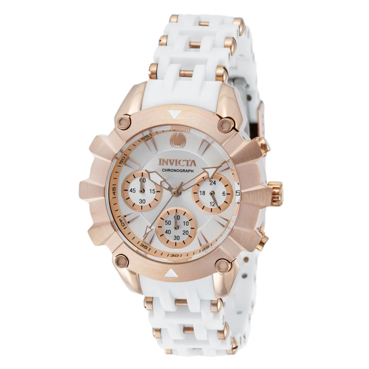 Invicta Sea Spider Watch - 38mm, White, Rose Gold (42220) 38 mm kol saati
