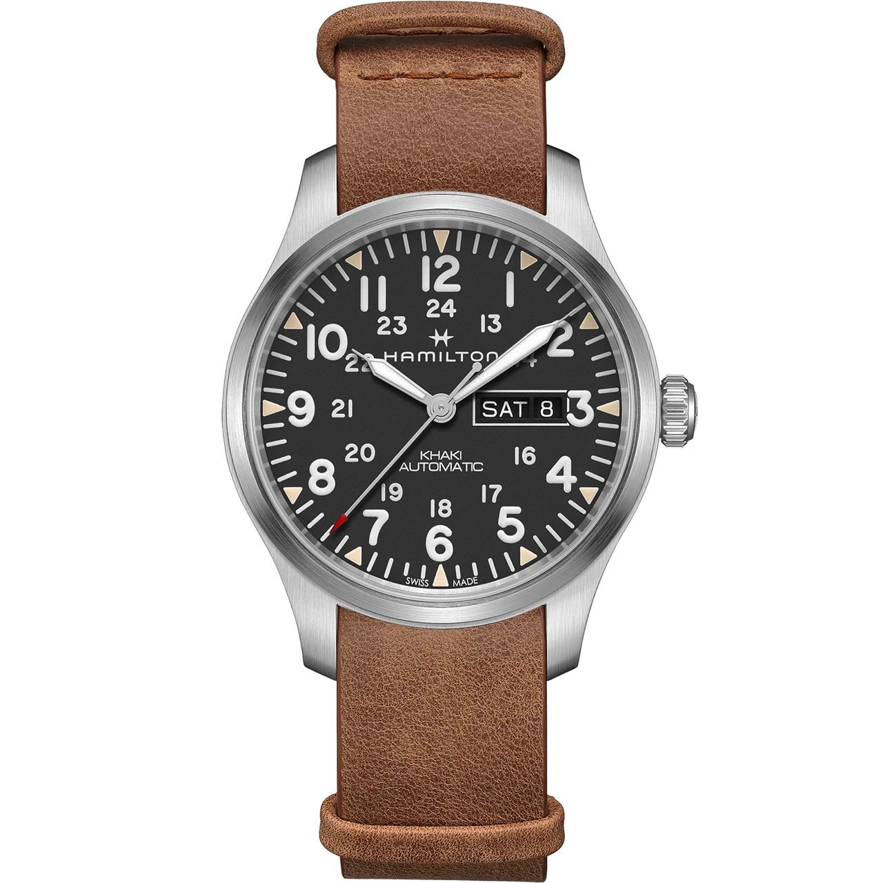 Hamilton Khaki Field Day Date Auto H70535531 42 mm kol saati