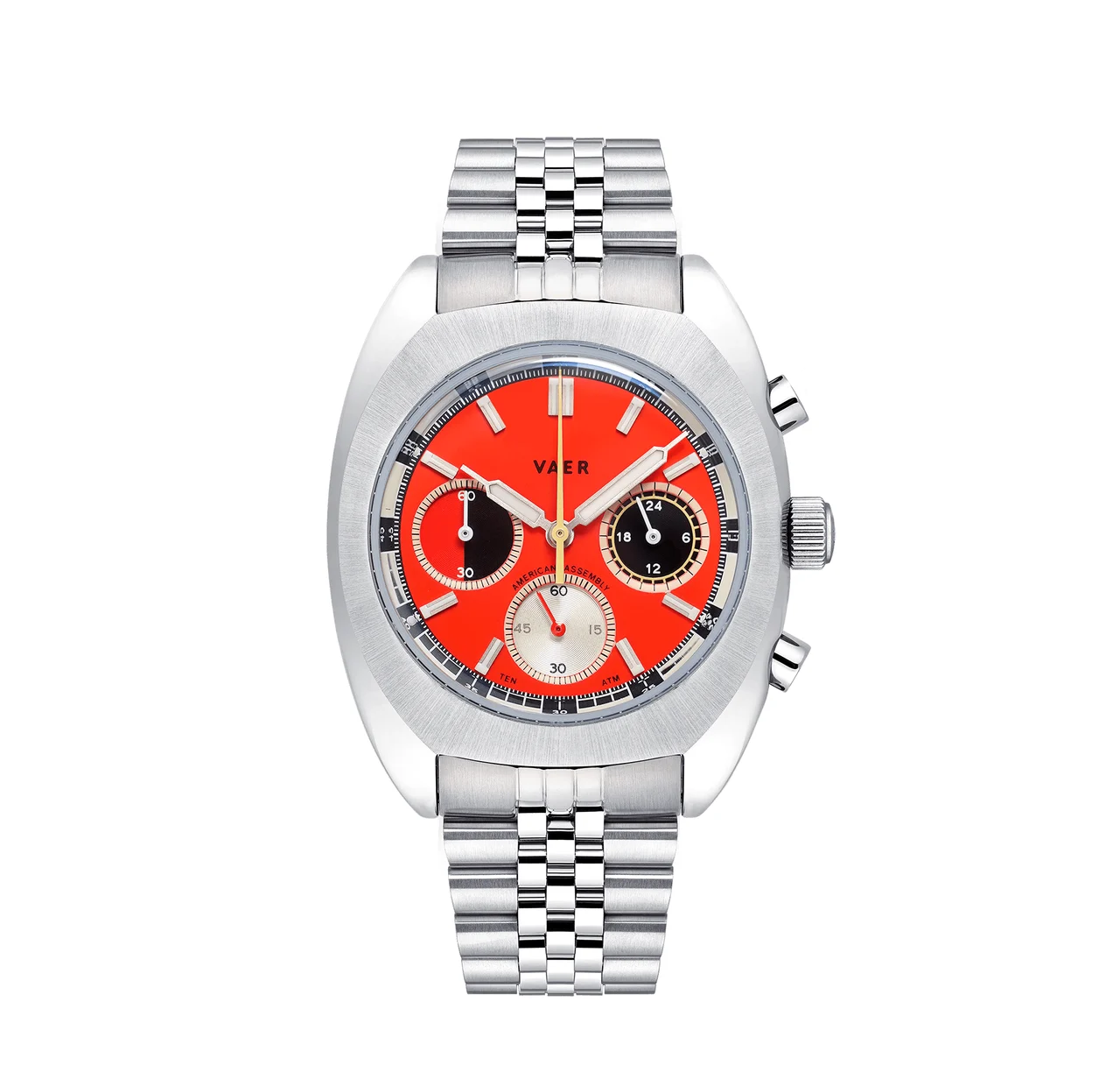 Vaer R1-ORG38-TRP20BLK-SPNY20ORG 38 mm kol saati