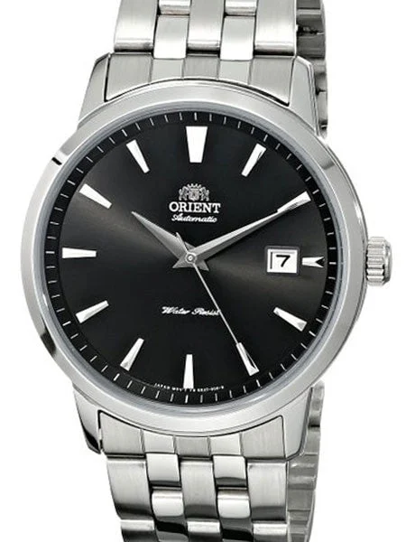 Orient Symphony Automatic Dress Watch with Black Dial, Stainless Steel Case #ER27009B 41 mm kol saati