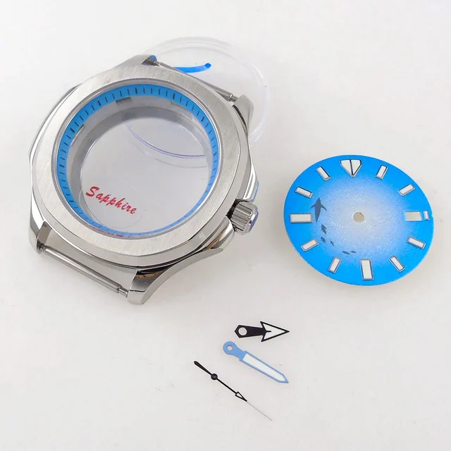 Tandorio stainless steel case 40mm Watch Case Parts for NH34 NH35 NH36 NH70 NH72 NH38 NH39