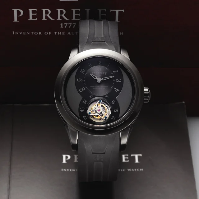 Perrelet PERRELET REF A5005 TOURBILLON PVD-COATED STEEL kol saati