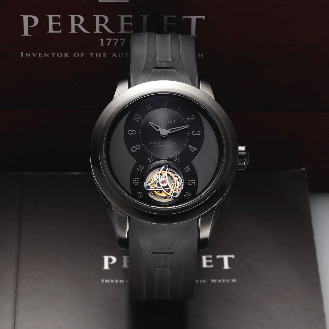 Perrelet PERRELET REF A5005 TOURBILLON PVD-COATED STEEL kol saati