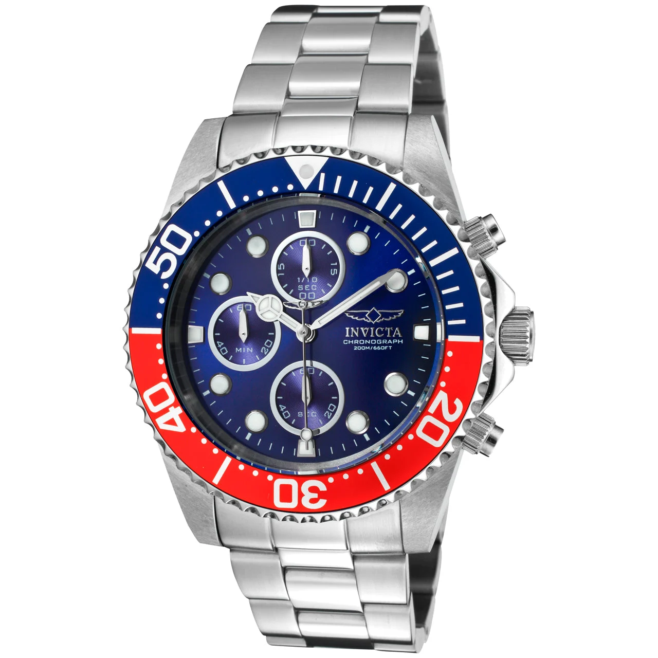 Invicta Pro Diver Watch - 43mm, Steel (1771) 43 mm kol saati
