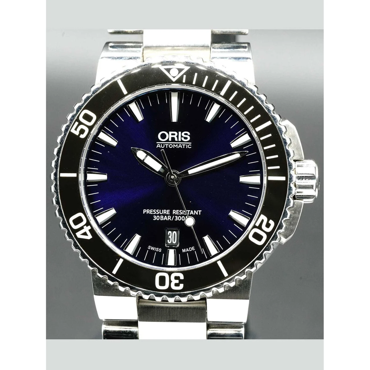 Oris Aquis Date Blue Dial on Bracelet 01 733 7730 4135-07 8 24 05PEB NAP21000N12802 kol saati