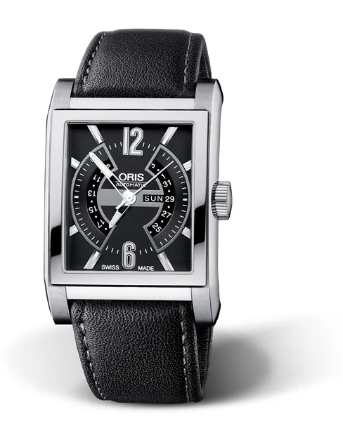 Oris Rectangular Titan Day Date 01 585 7622 7064-07 5 24 71FC 33.8 mm kol saati