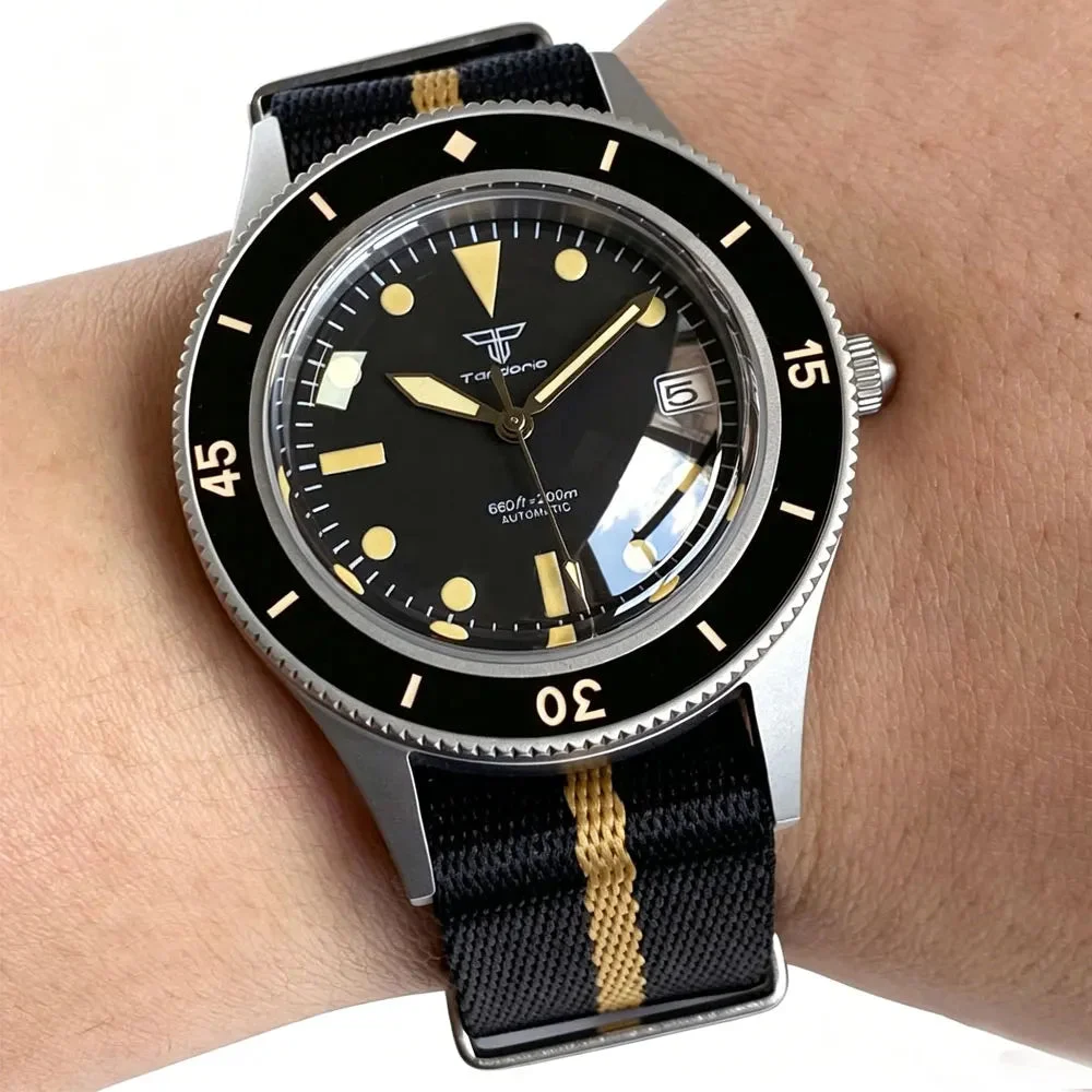 Tandorio FIfty Fathoms Watch TD223k Miyota 8215/PT5000 Diver Domed Sapphire 20ATM 12000057919757146 40 mm kol saati