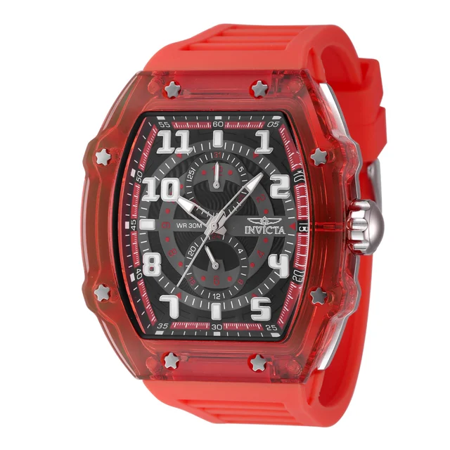 Invicta Racing Cyclone Watch - 48.5mm, Red (48448) kol saati