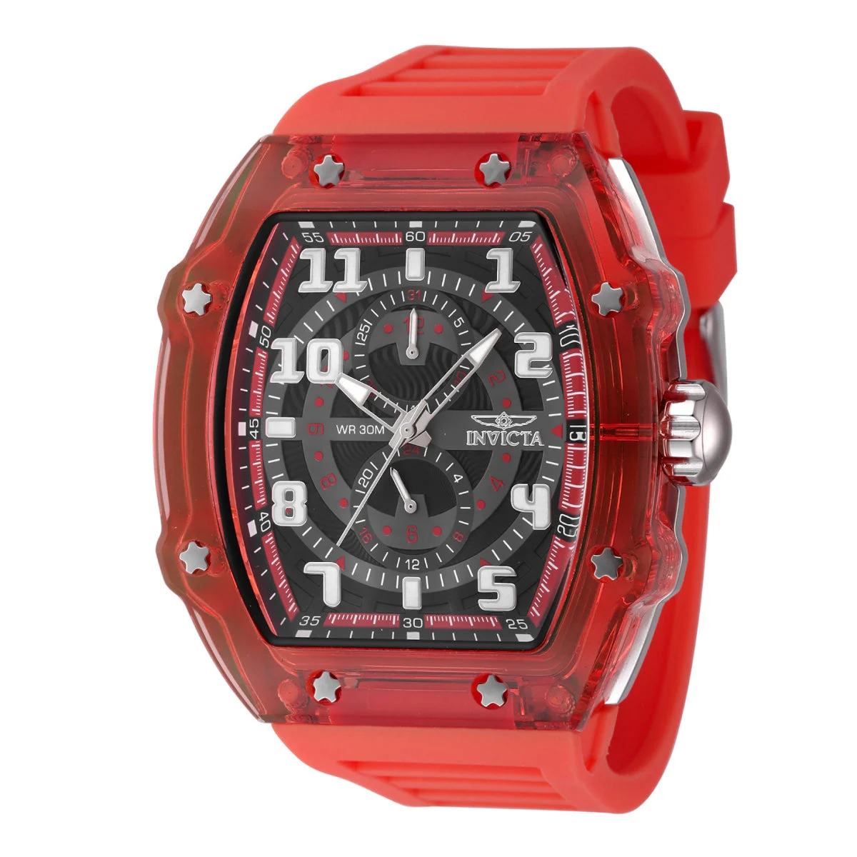 Invicta Racing Cyclone Watch - 48.5mm, Red (48448) 48.5 mm kol saati