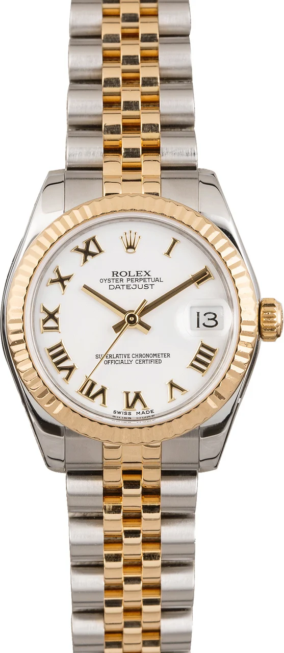 Rolex Datejust 178273 White Roman Dial 178273WRJ kol saati