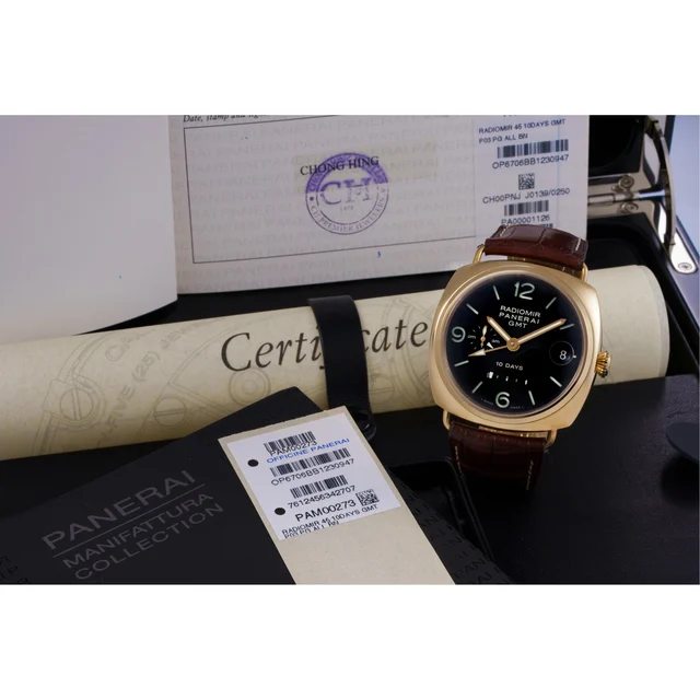 Panerai PANERAI REF. OP6706, PAM00273 RADIOMIR 10 DAYS GMT, 18K PINK GOLD, 139/250 kol saa