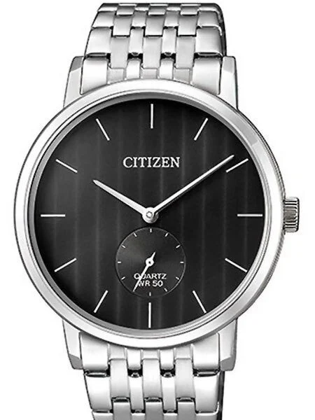 Citizen Quartz Dress Watch with Black Dial and SS Bracelet #BE9170-56E 39 mm kol saati