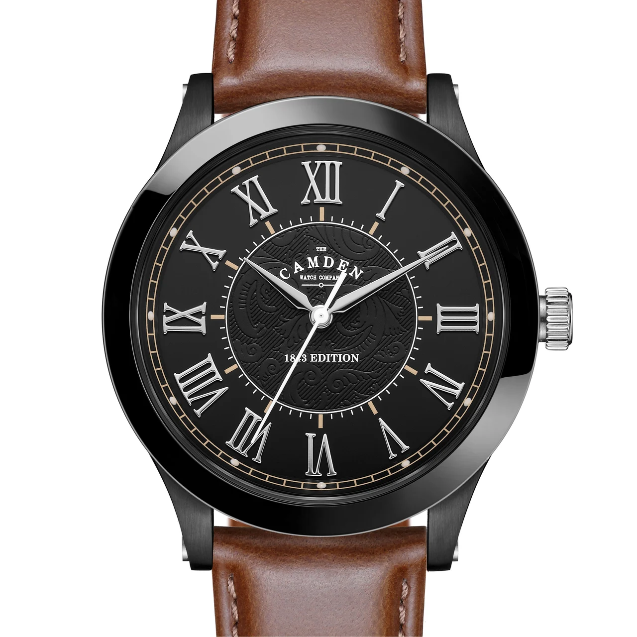 The Camden Watch Company Edition on Smooth Tan Leather No.253 1843 Edition on Smooth Tan Leather 41 mm kol saati