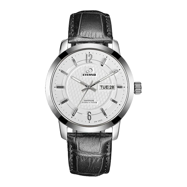 Eternowatch Eterno EM2002L Da Đen Trắng kol saati