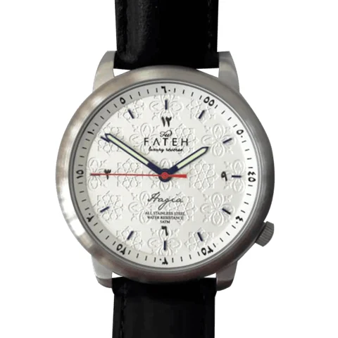 Fatehwatches Hagia Silver White kol saati