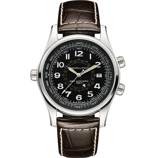 Hamilton Khaki Navy Khaki UTC Auto H77505535 kol saati