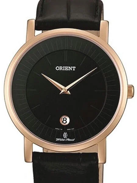 Orient Class Quartz Dress Watch with Sapphire Crystal and Rose Goldtone Case #GW0100BB kol