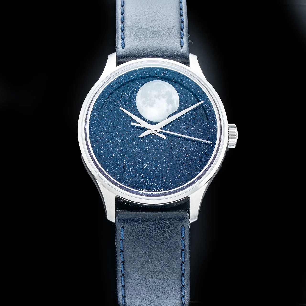 Christopher Ward Moonphase 40 POC210009N35036 40 mm kol saati