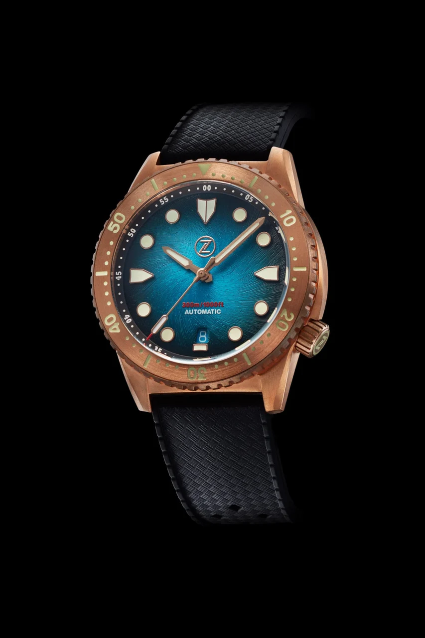 Zelos Mako V3 300m Bronze Teal 20 mm kol saati