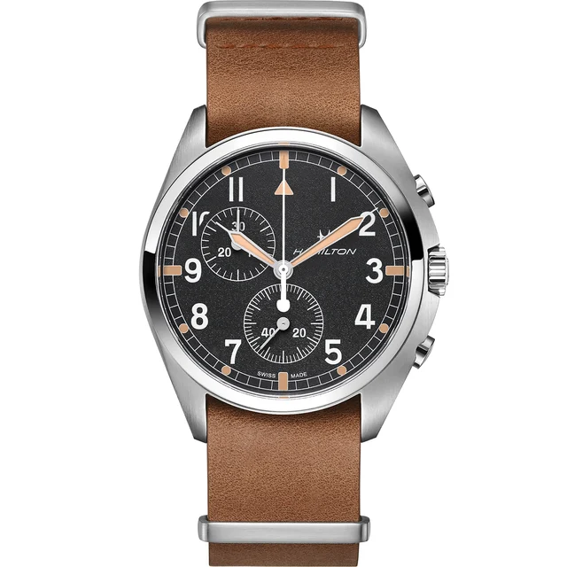 Hamilton Khaki Aviation Pilot Pioneer Chrono Quartz H76522531 kol saati
