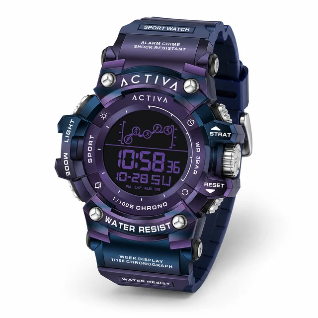 Activa Summit X Invicta Digital Watch - 50mm. Iridescent, Purple (ACW8082-020) kol saati