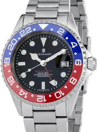 Steinhart Ocean One GMT Blue/Red Ceramic 103-1099/ST 42 mm kol saati