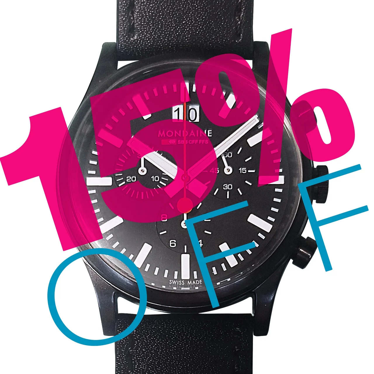 Mondaine A690.30308.64SBB 40 mm kol saati
