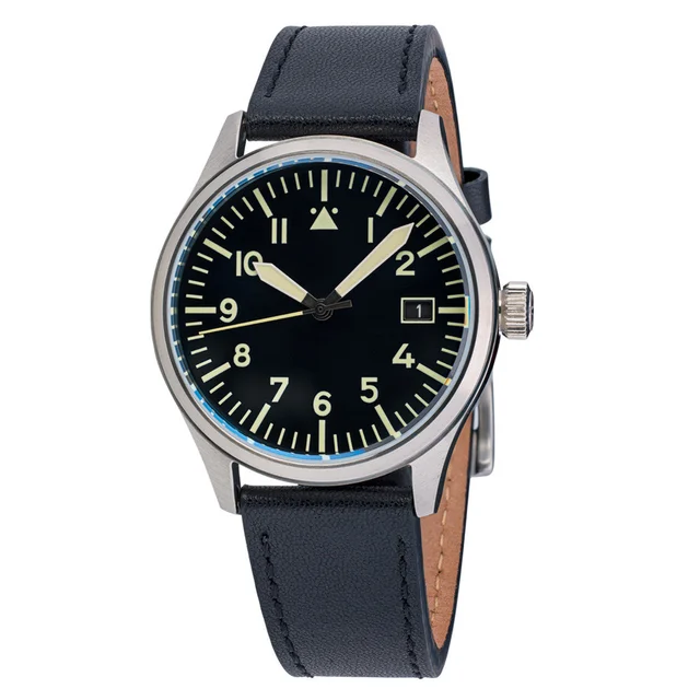 Islander Automatic Pilot watch with Black Dial and Sapphire Crystal #ISL-102 kol saati