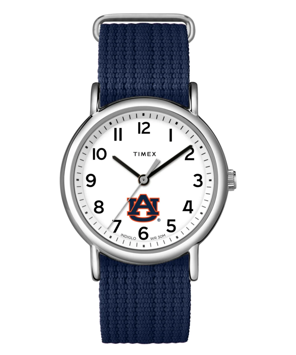 Timex Weekender Navy Blue Auburn Tigers TWZUAUBM2 38 mm kol saati