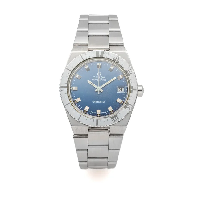 OMEGA OMEGA, REF. 166.0124, GENEVE, BLUE DIAL, STEEL kol saati