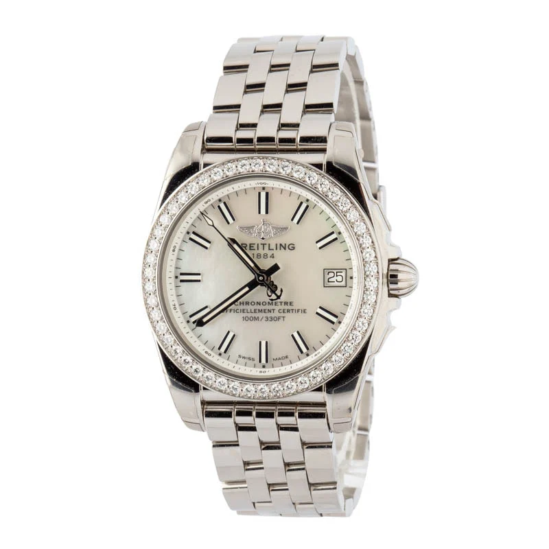 Breitling Galactic 36 Mother of Pearl Dial A7433053/A779 36 mm kol saati