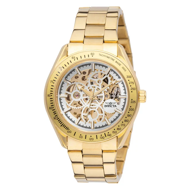 Invicta Objet D Art Excelsior Automatic Watch w/ Skeleton Dial - 43mm, Gold (69597) kol sa