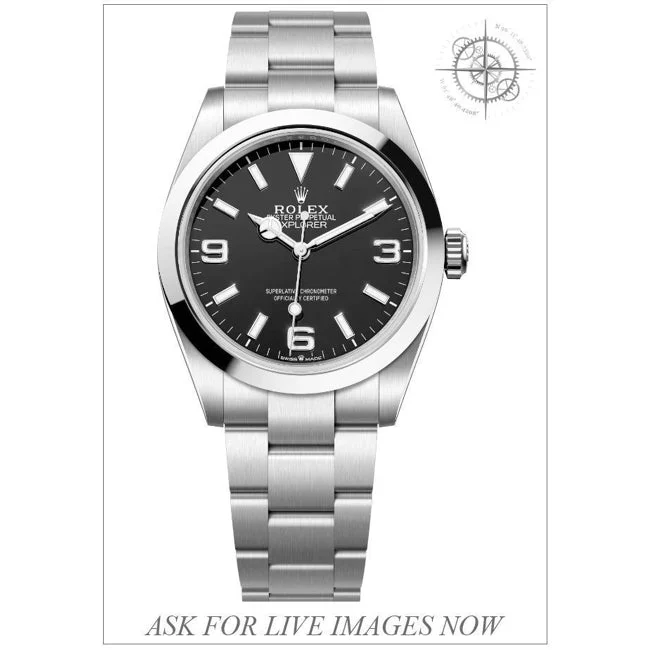 Rolex Explorer Black 210009N28905 40 mm kol saati