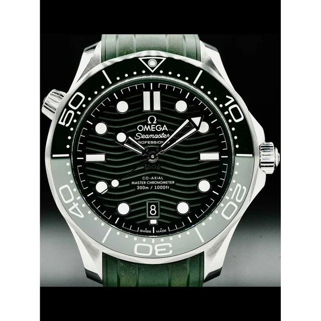 OMEGA Seamaster Diver 300M Green Dial on Bracelet 210.30.42.20.10.001 2100000362177 kol sa